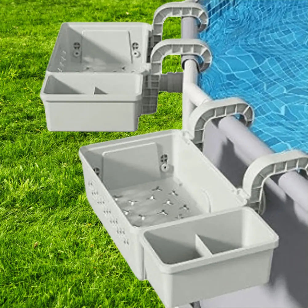 Poolside Storage Baskets with Cup Holders by HitMyNeed