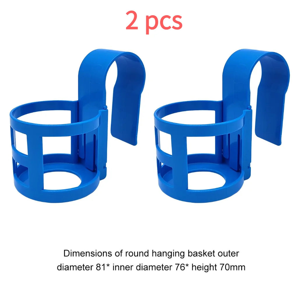 Poolside Storage Baskets with Cup Holders 2pcs-blue by HitMyNeed