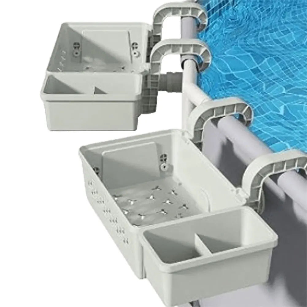 Poolside Storage Baskets with Cup Holders by HitMyNeed