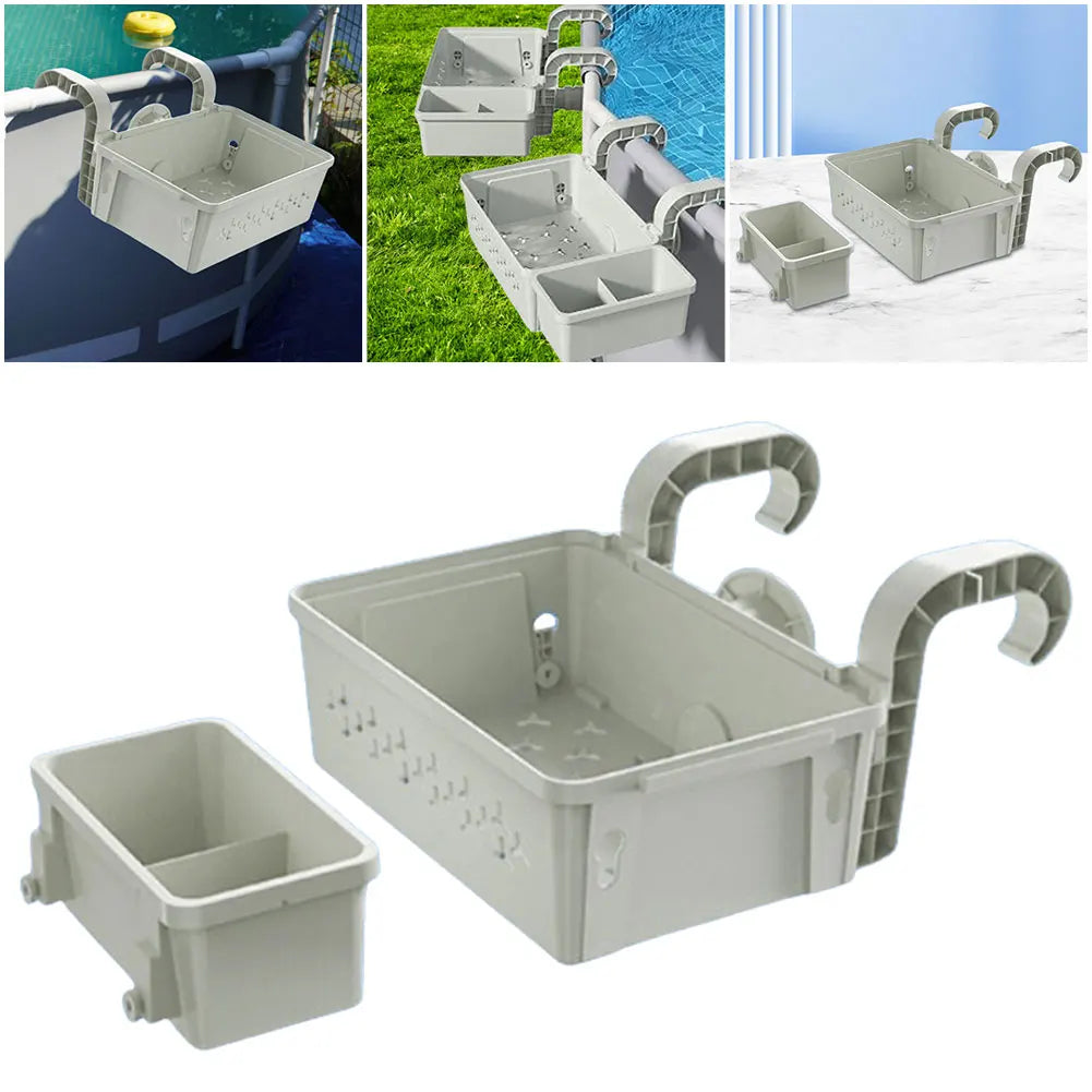 Poolside Storage Baskets with Cup Holders by HitMyNeed
