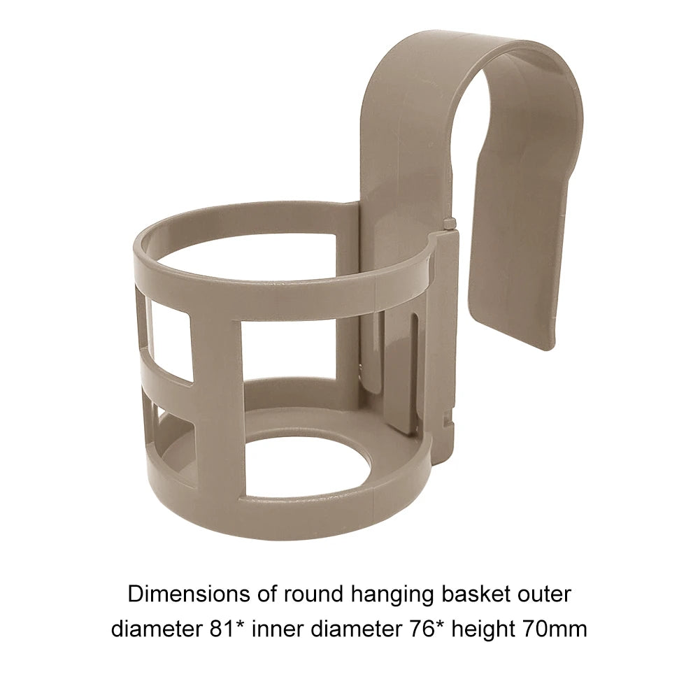 Poolside Storage Baskets with Cup Holders grey by HitMyNeed