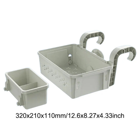 Poolside Storage Baskets with Cup Holders light-gray by HitMyNeed