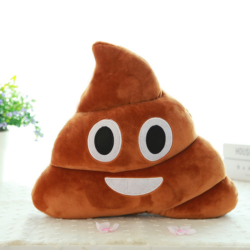 Poop Emoji Pillow Soft Cushion 28cm by HitMyNeed
