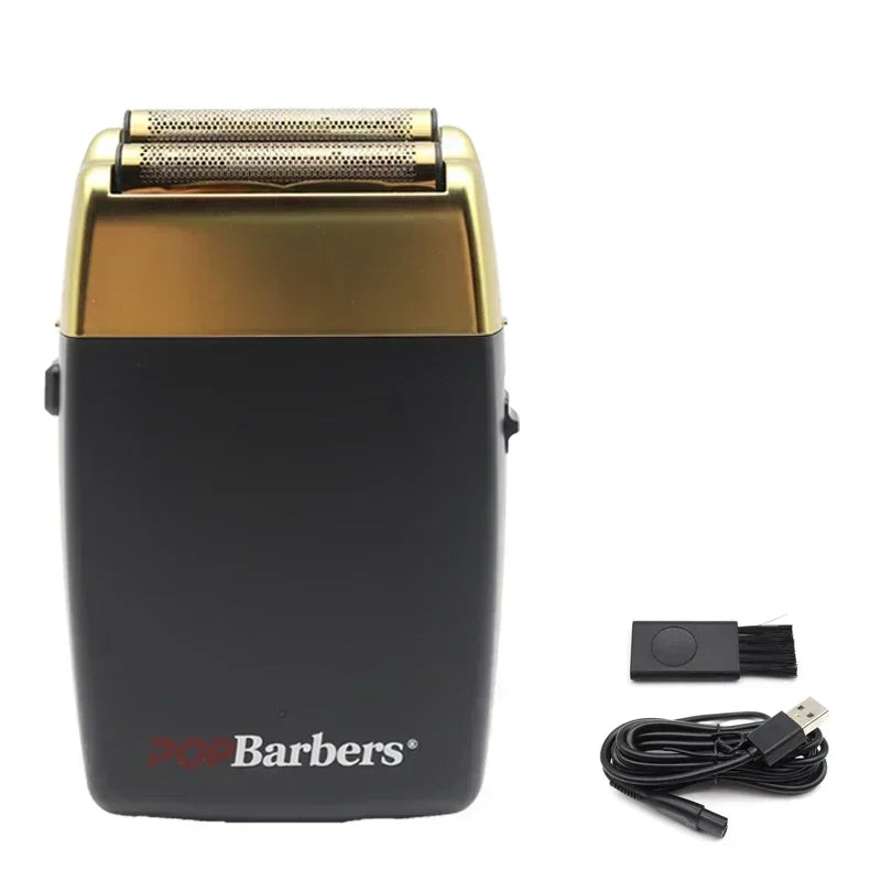 POP Barbers P620 11000 RPM Double Foil Beard Shaver black by HitMyNeed