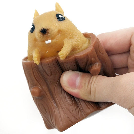 Pop Out Squeeze Squirrel Fidget Toy by HitMyNeed