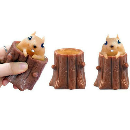 Pop Out Squeeze Squirrel Fidget Toy by HitMyNeed