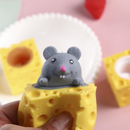 Pop-Up Mouse and Cheese Stress Relief Fidget Toy by HitMyNeed