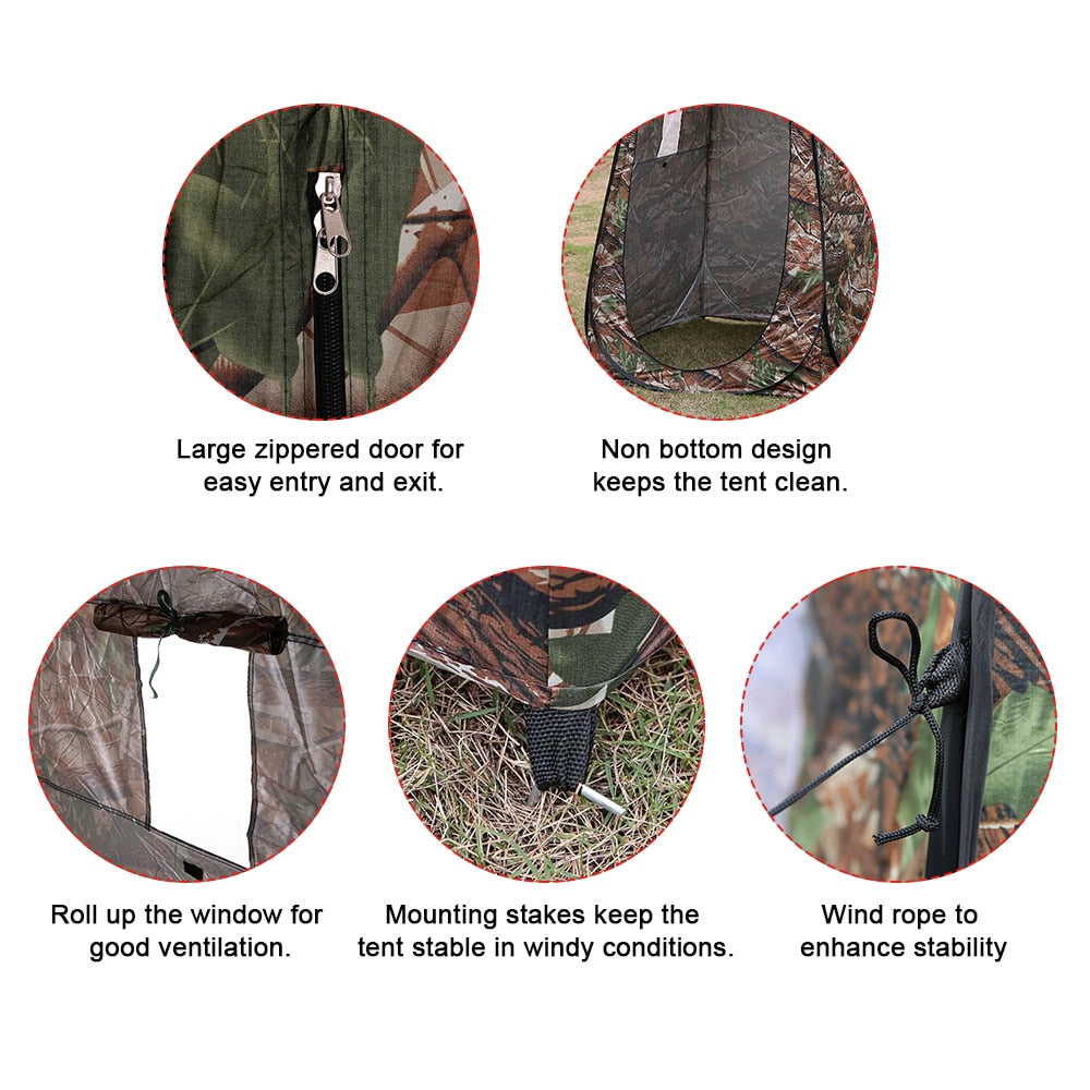 Pop-Up Shower Tent & Portable Changing Room by HitMyNeed