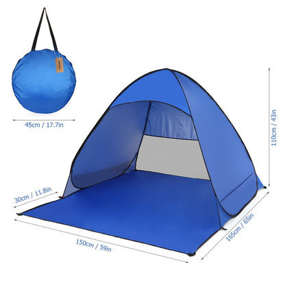 Pop Up Sun Shelter Beach Tent for 1-2 People by HitMyNeed