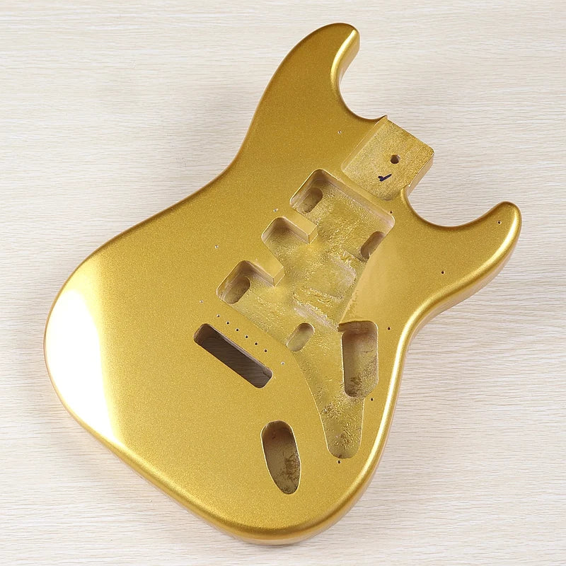 Poplar Electric Guitar Body for DIY Builds m10-gold by HitMyNeed