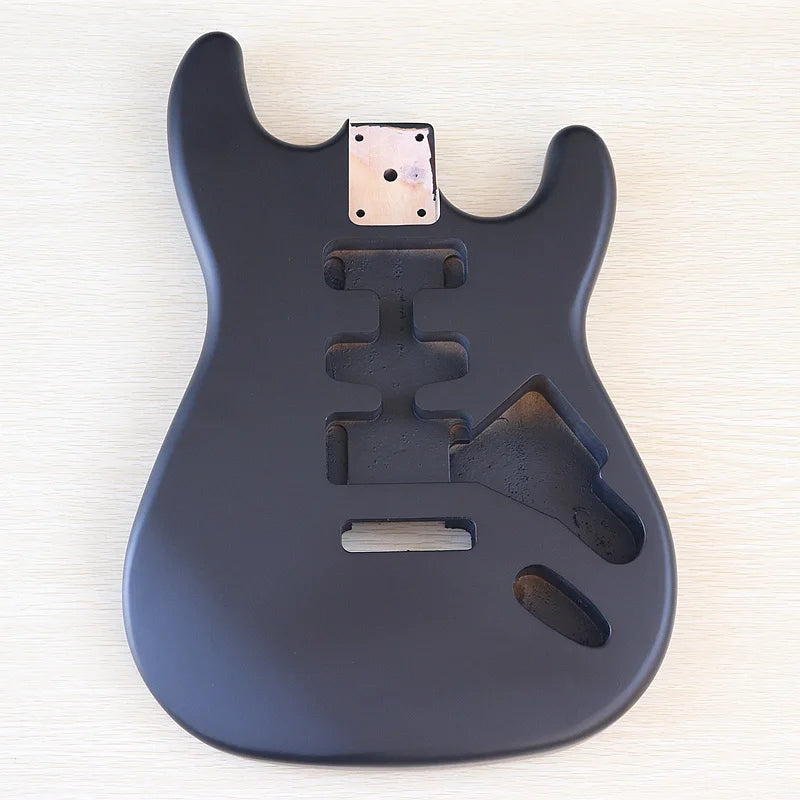 Poplar Electric Guitar Body for DIY Builds m3-matte-black by HitMyNeed