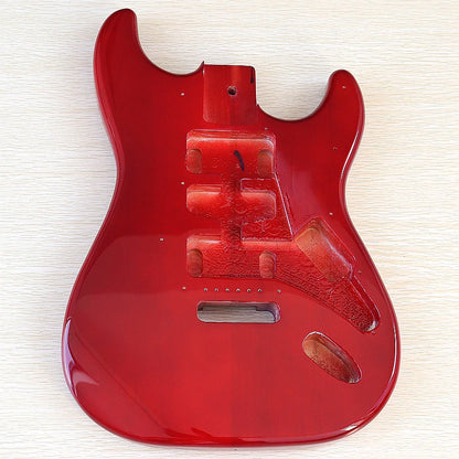 Poplar Electric Guitar Body for DIY Builds m7-dark-red by HitMyNeed