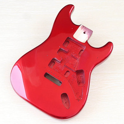 Poplar Electric Guitar Body for DIY Builds m9-metallic-red by HitMyNeed