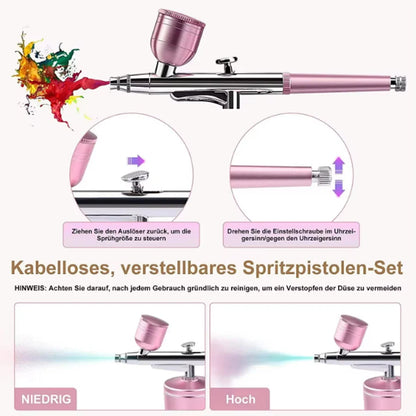 Portable 0.3mm Single Action Airbrush Spray Pen by HitMyNeed