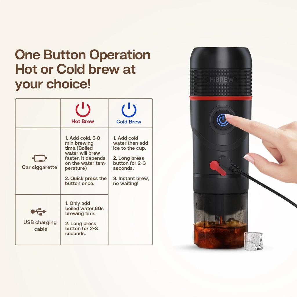 Portable 12V Coffee Maker for Car and Home by HitMyNeed