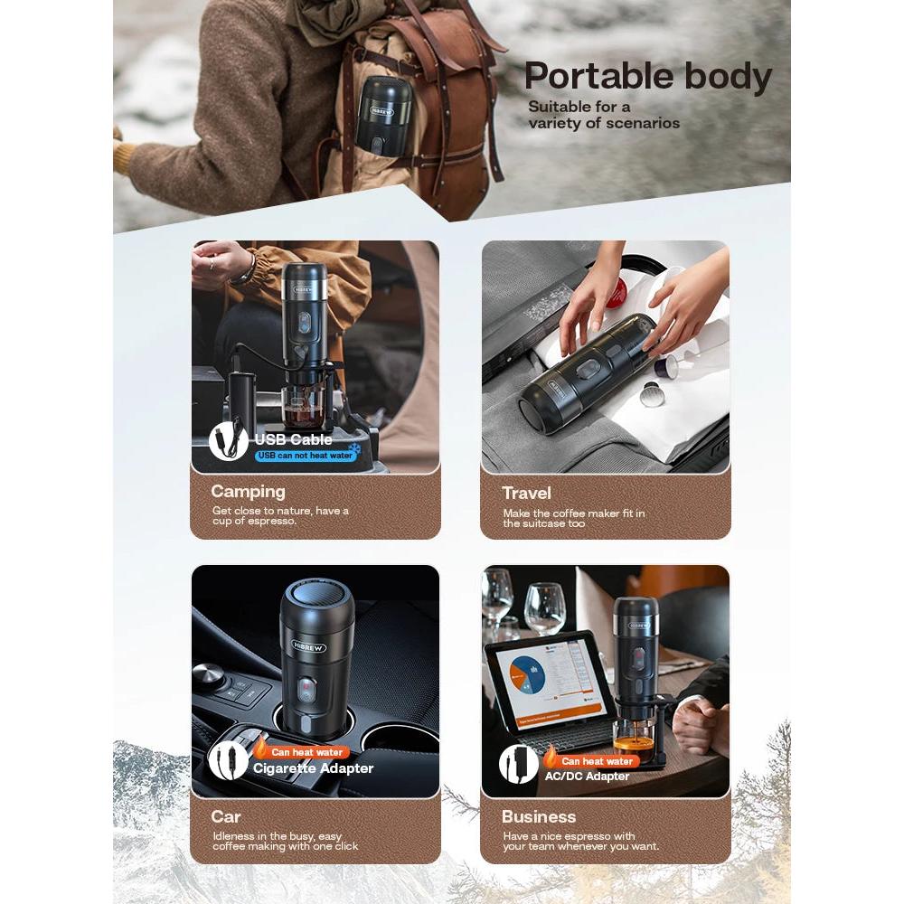 Portable 12V Espresso Coffee Maker for Car & Home by HitMyNeed