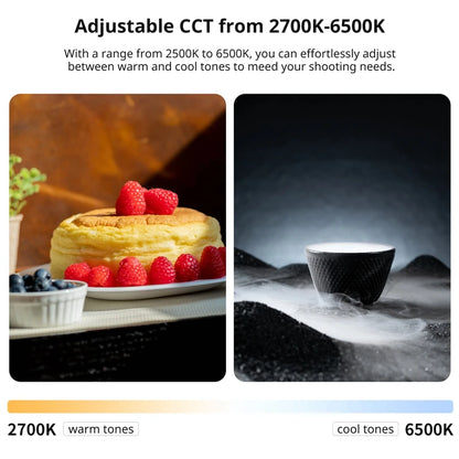 Portable 12W Bi-Color Magnetic Tube Light 2700K-6500K by HitMyNeed