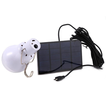 Portable 15W Solar LED Light Bulb with Panel by HitMyNeed