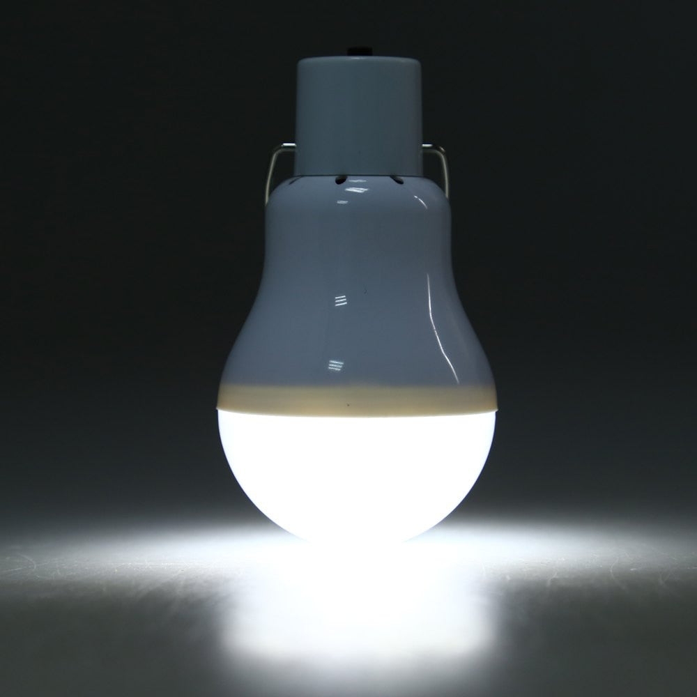 Portable 15W Solar LED Light Bulb with Panel by HitMyNeed