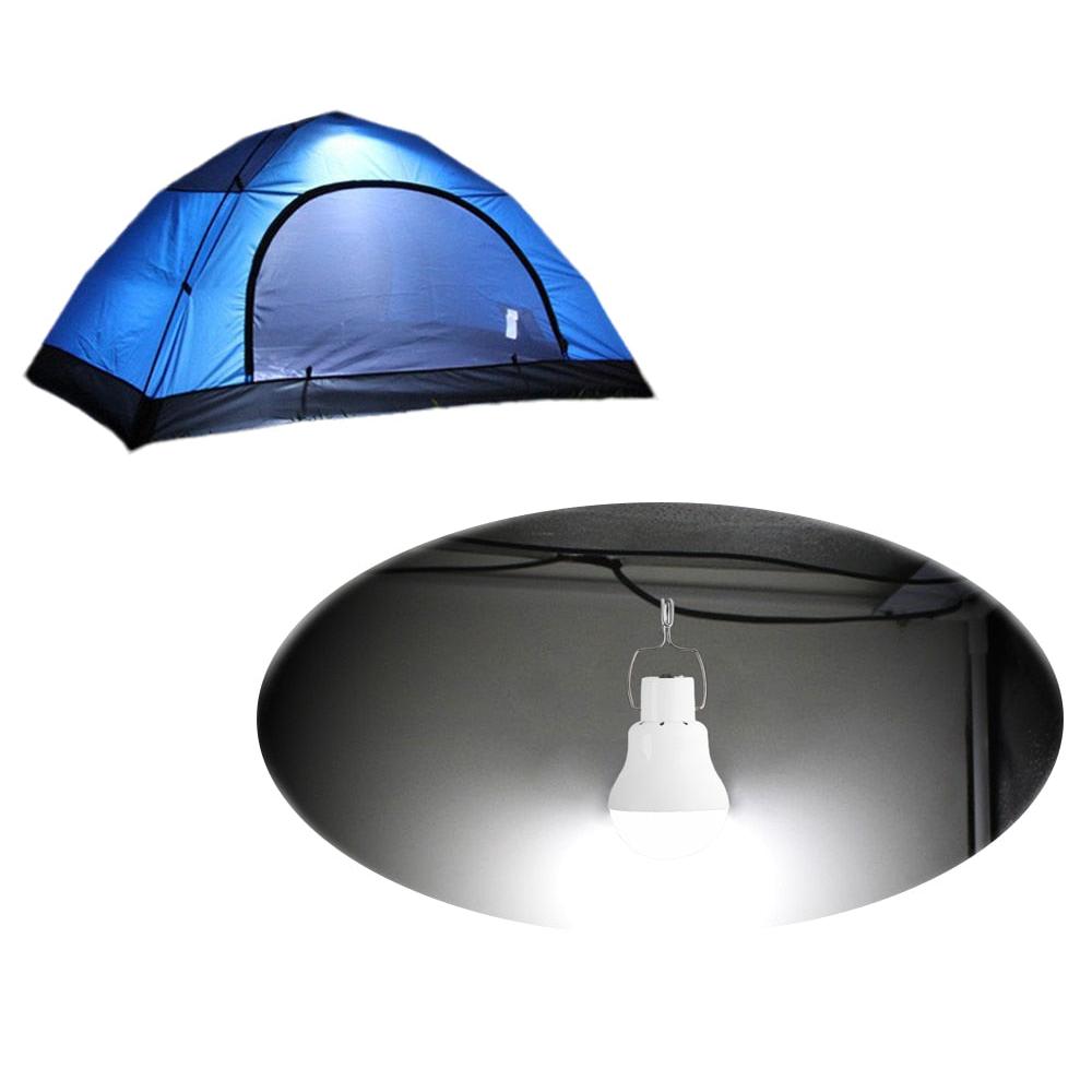 Portable 15W Solar LED Light Bulb with Panel by HitMyNeed