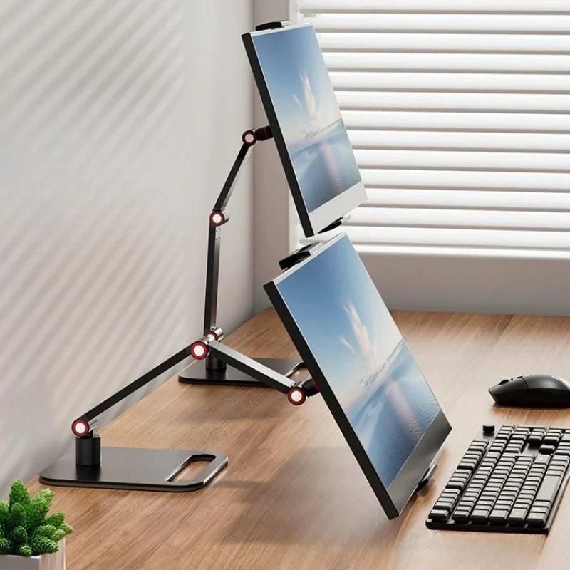 Portable 16" Monitor Desk Stand with VESA Mount 1-arm by HitMyNeed