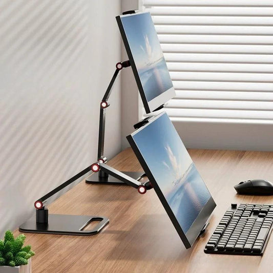 Portable 16" Monitor Desk Stand with VESA Mount 1-arm by HitMyNeed