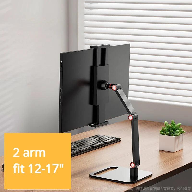 Portable 16" Monitor Desk Stand with VESA Mount by HitMyNeed