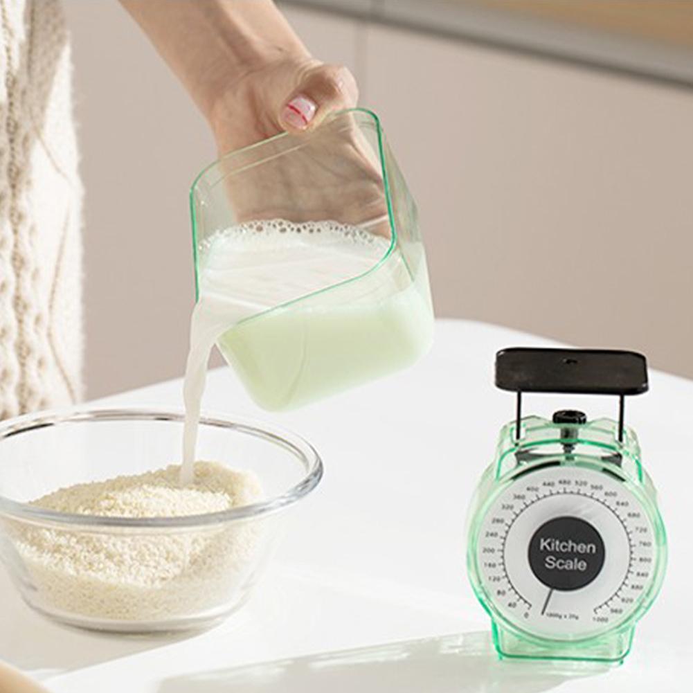 Portable 1kg Mechanical Kitchen Scale with Bowl by HitMyNeed