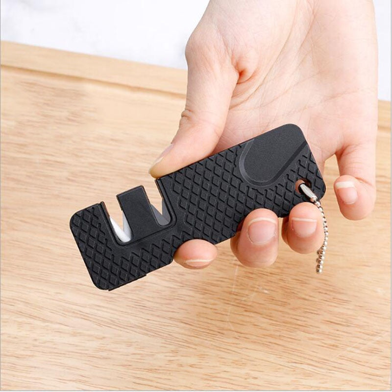 Portable 2-Stage Knife Sharpener Keychain by HitMyNeed