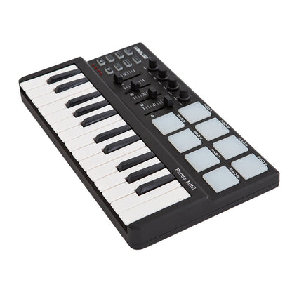 Portable 25-Key USB MIDI Keyboard and Drum Pad by HitMyNeed