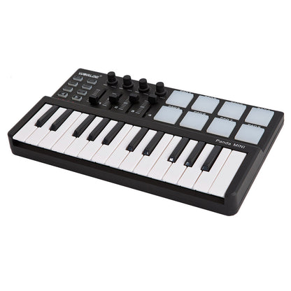 Portable 25-Key USB MIDI Keyboard and Drum Pad by HitMyNeed