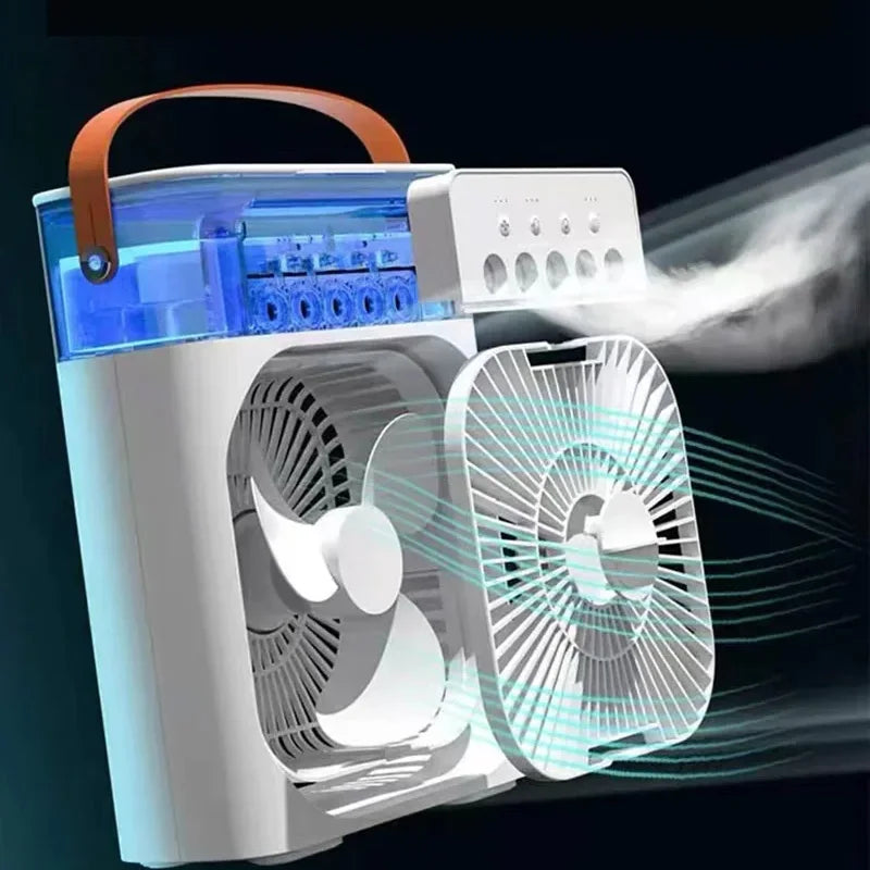 Portable 3-in-1 Air Cooler Fan with Humidifier & LED by HitMyNeed