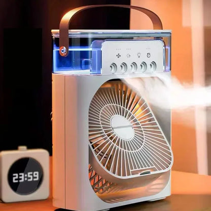 Portable 3-in-1 Air Cooler Fan with Humidifier & LED by HitMyNeed