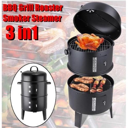 Portable 3-in-1 Charcoal Grill Camping Stove by HitMyNeed
