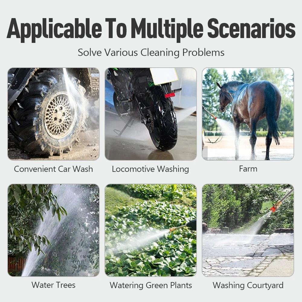 Portable 30Bar Cordless High Pressure Washer by HitMyNeed