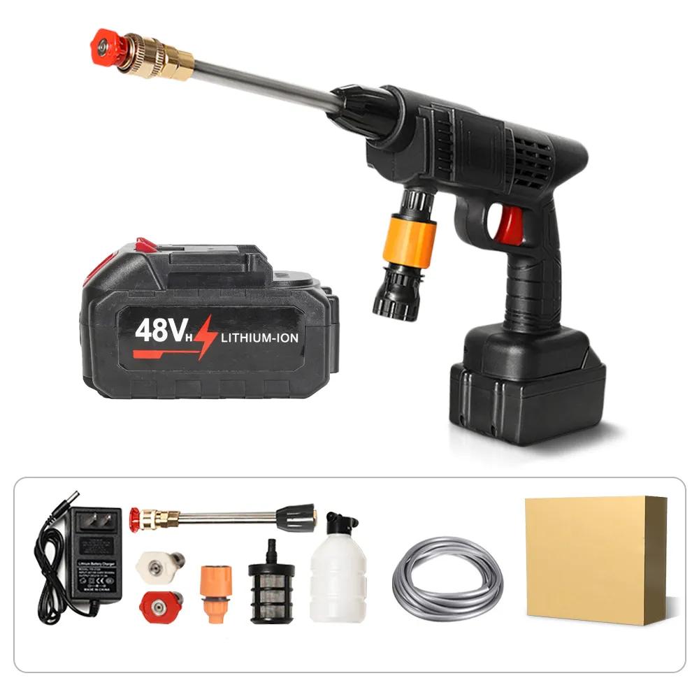 Portable 30Bar Cordless High Pressure Washer with-48hv-battery by HitMyNeed
