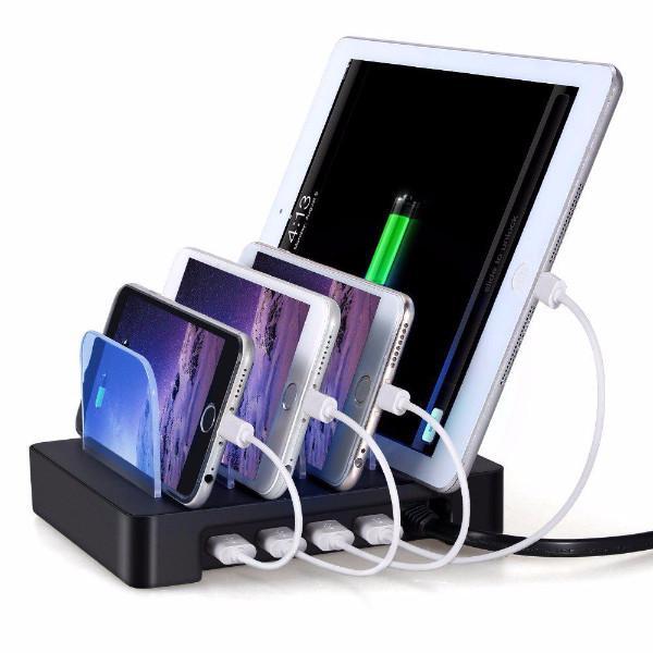 Portable 4-Port USB Charging Hub with Stand by HitMyNeed