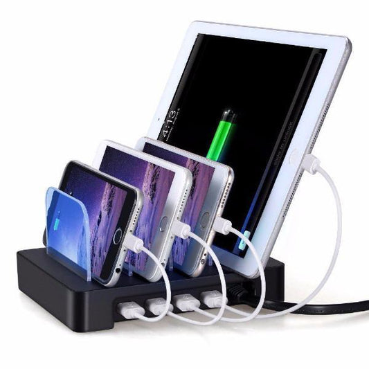 Portable 4-Port USB Charging Hub with Stand by HitMyNeed