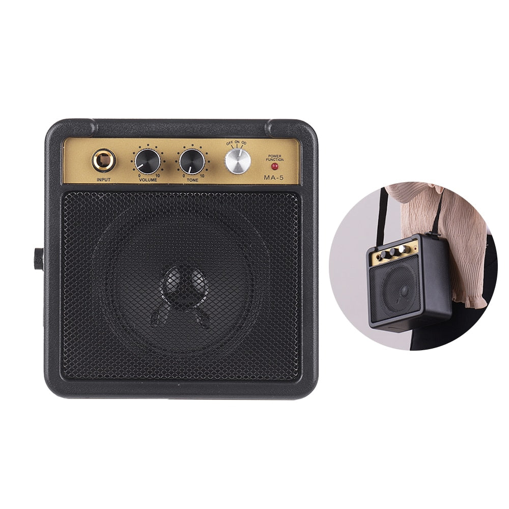 Portable 5W Guitar Amplifier with Strap by HitMyNeed