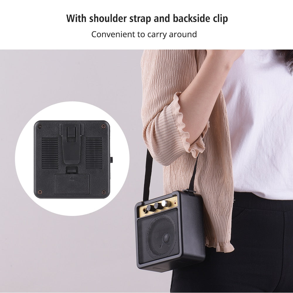 Portable 5W Guitar Amplifier with Strap by HitMyNeed