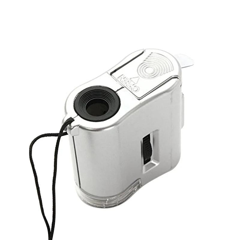Portable 60X LED Pocket Microscope with UV Light by HitMyNeed