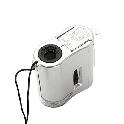 Portable 60X LED Pocket Microscope with UV Light by HitMyNeed