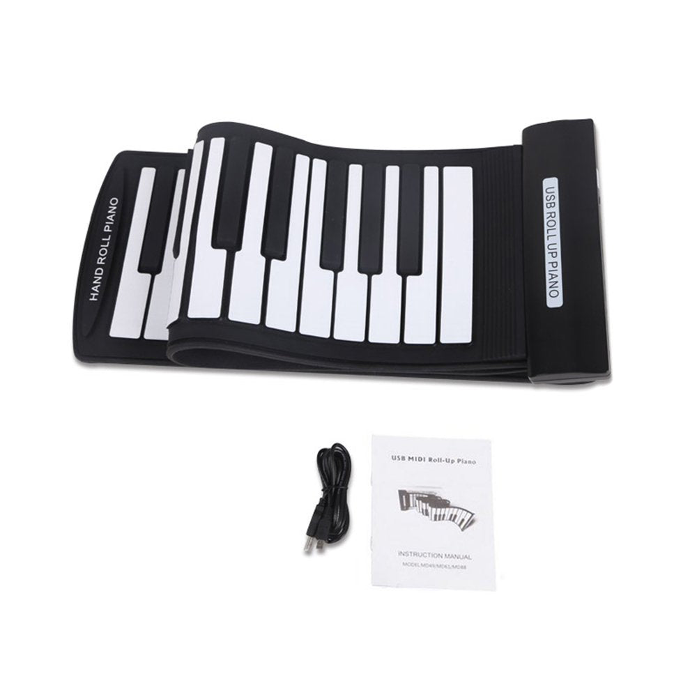 Portable 61-Key Roll Up Piano Keyboard by HitMyNeed