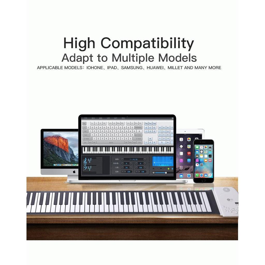 Portable 88-Key Roll-Up Piano Keyboard by HitMyNeed