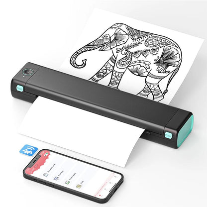 Portable A4 Wireless Thermal Printer for Travel by HitMyNeed
