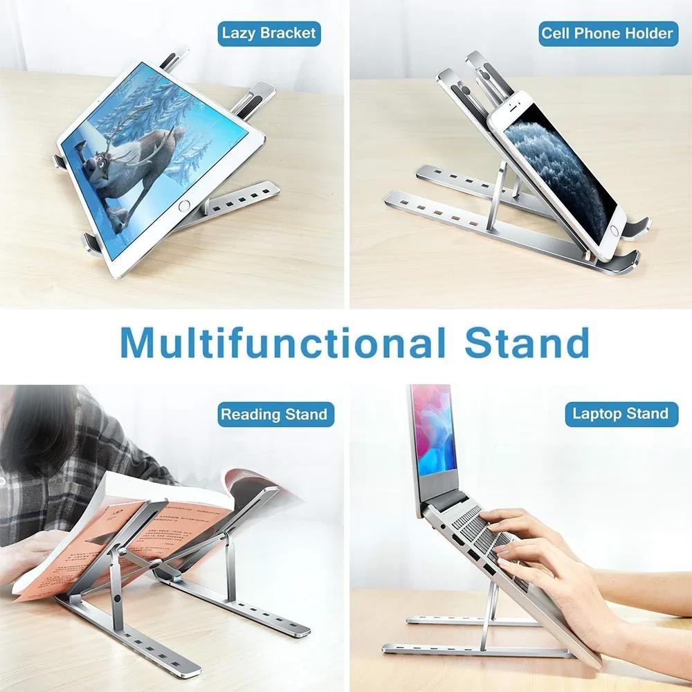 Portable Aluminum Ergonomic Laptop Stand 10-16" by HitMyNeed