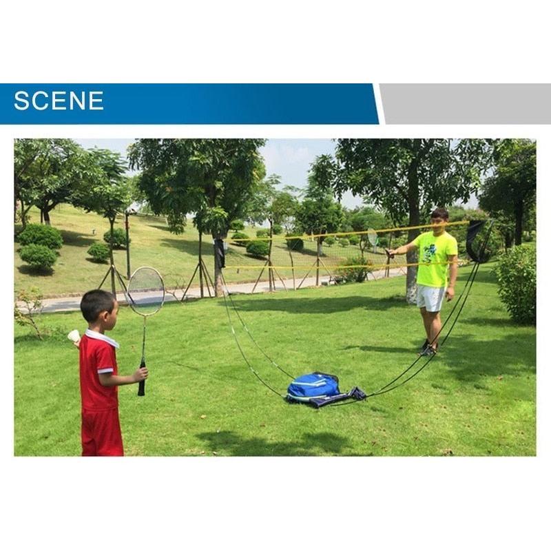 Portable Badminton Net Set with Carry Bag by HitMyNeed