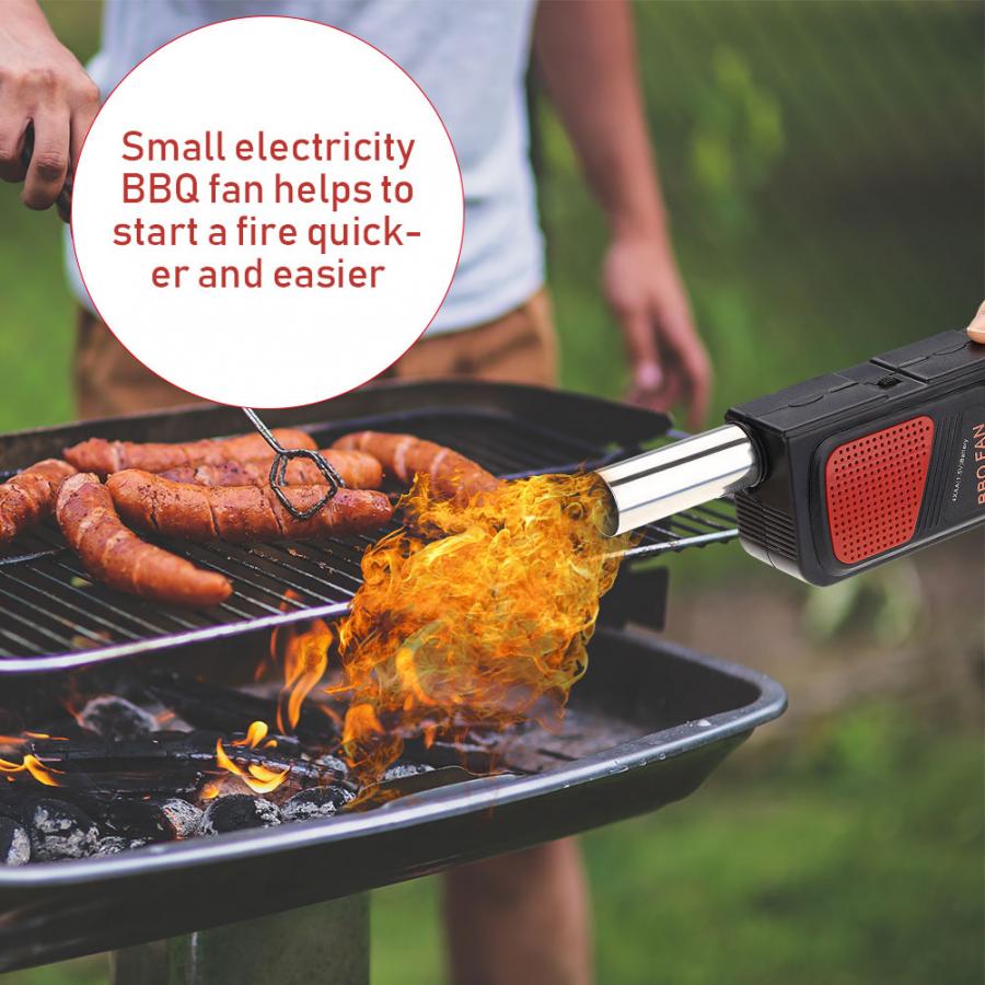 Portable BBQ Fan Handheld Charcoal Blower by HitMyNeed
