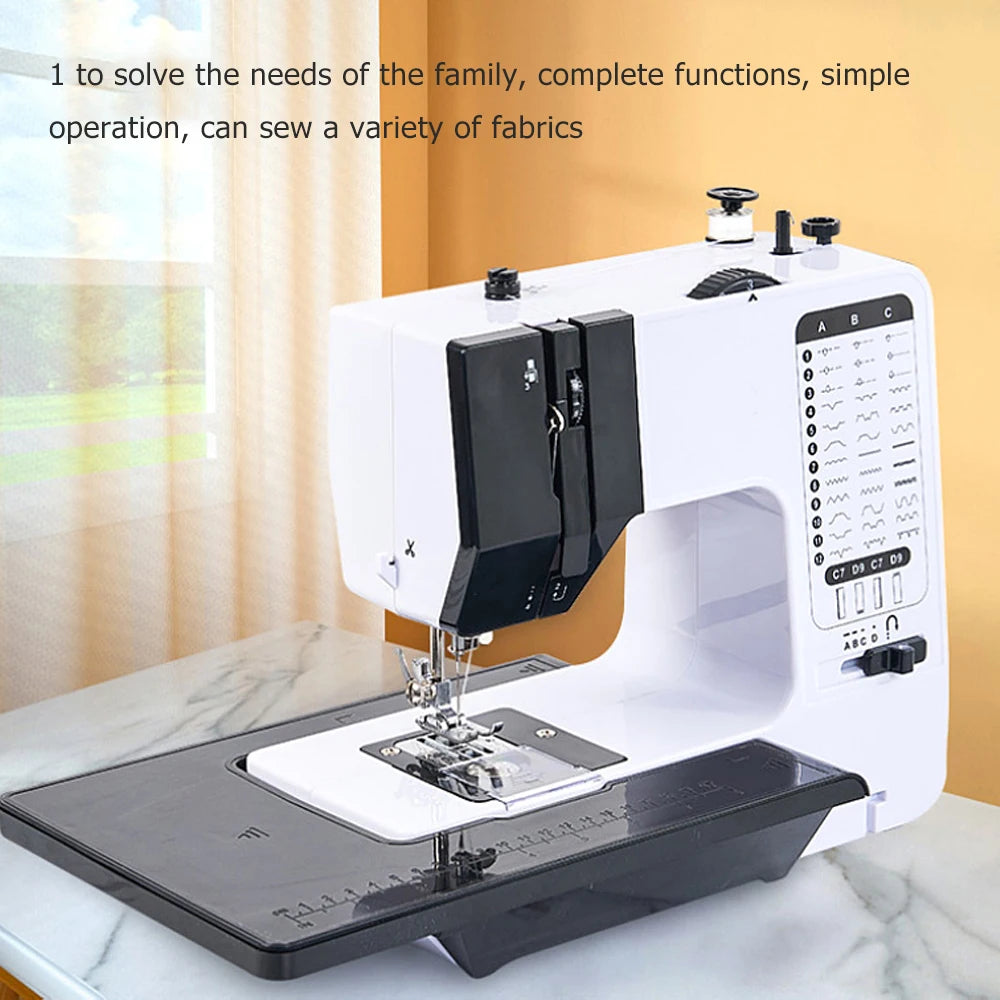 Portable Beginner Sewing Machine with 12 Stitches by HitMyNeed