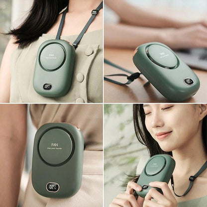 Portable Bladeless Neck & Waist Fan USB Rechargeable by HitMyNeed